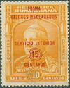 F. A. de Merino (1833-1906), overprinted 15c on 10c