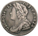 6 Pence (George II - Roses in angles)