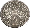 6 Pence (George II - Roses in angles)