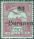 Black overprint: '1919 Baranya'