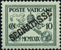 Papal Coat of Arms overprinted