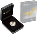 1 Dollar (Australian Wedge-tailed Eagle 10th Anniversary. High Relief. Gilded)