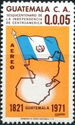 Flag and Map of Guatemala