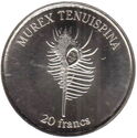 20 Francs (Seashell - "MUREX TENUISPINA" )