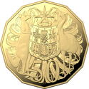 50 Cents (Memorial - Coat of arms - 4th portrait Gold)