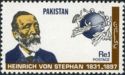 Portrait of Heinrich Von Stephan & UPU Emblem