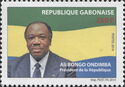 President Ali Bongo Ondimba and Flag
