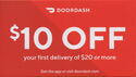 DoorDash - $10 Off