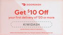 DoorDash - $10 Off