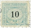 Railway stamps with thin black face value in oval