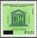 20th anniversary of UNESCO, Surcharged