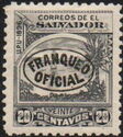 Definitives with overprint FRANQUEO OFICIAL