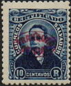 President General Gutiérrez with overprint