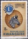 Lions Emblem, Globe and Plains Zebra (Equus quagga)