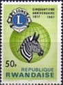 Lions Emblem, Globe and Plains Zebra (Equus quagga)