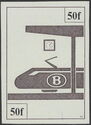 Railway Stamp: Pictogram of platform