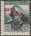 Concepción Arenal overprint DIOS PATRIA Y REY 1936