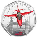 50 Pence (60 Years of the Red Arrows - London - Silver)