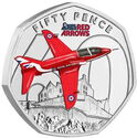 50 Pence (60 Years of the Red Arrows - Edinburgh - Silver)