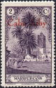 Mosque of Alcazarquivir overprinted