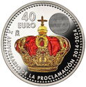 40 Euro (10 anniversary of the proclamation of His Majesty King Felipe VI)