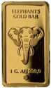 200 Dalasis (Elephants Gold Bar)