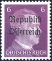 Republik Österreich overprint