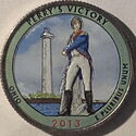 25 Cents/Quarter (Perry’s Victory, Ohio, colored)