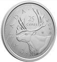 25 Cents (Tribute: W Mint Mark – Caribou)