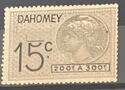 French Effets De Commerce stamp overprinted for Dahomey