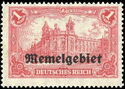 Imperial Post Office Berlin, overprint Memel-Area