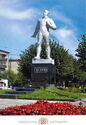 Cheboksary. Monument to Yuri Gagarin - the first cosmonaut of the planet