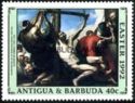"Martyrdom of St Bartholomew" (Ribera) - Overprinted