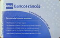 BBVA Banco Francés - Tarjeta de Coordenadas