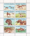 Mini Sheet with 8x Saluki (different)