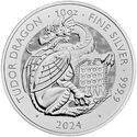 10 Pounds (The Royal Tudor Beasts - The Tudor Dragon. Bullion)