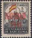 Frontispiece of Town Hall and Flag overprint Navidad 1941