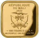 100 CFA Francs (Diamond Edition - Zebra - Petrol-colored diamond)