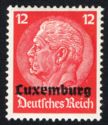 Overprint LUXEMBURG Over Hindenburg
