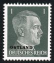 Overprint OSTLAND over Hitler