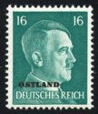 Overprint OSTLAND over Hitler