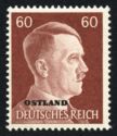 Overprint OSTLAND over Hitler