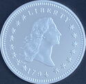 „Flowing Hair” Liberty Dollar z 1794 r.