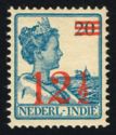Queen Wilhelmina overprinted