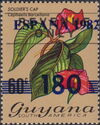 Fiscal stamp with surcharge and "1983" overprint