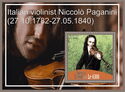 Music Italian Violinist Niccolo Paganini
