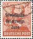 Overprint: Sowjetische Besatzungs Zone