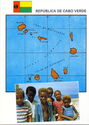 Map of Cabo Verdr Republic