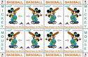 Disney Mickey Mouse Playing Baseball