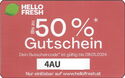 50% Gutschein